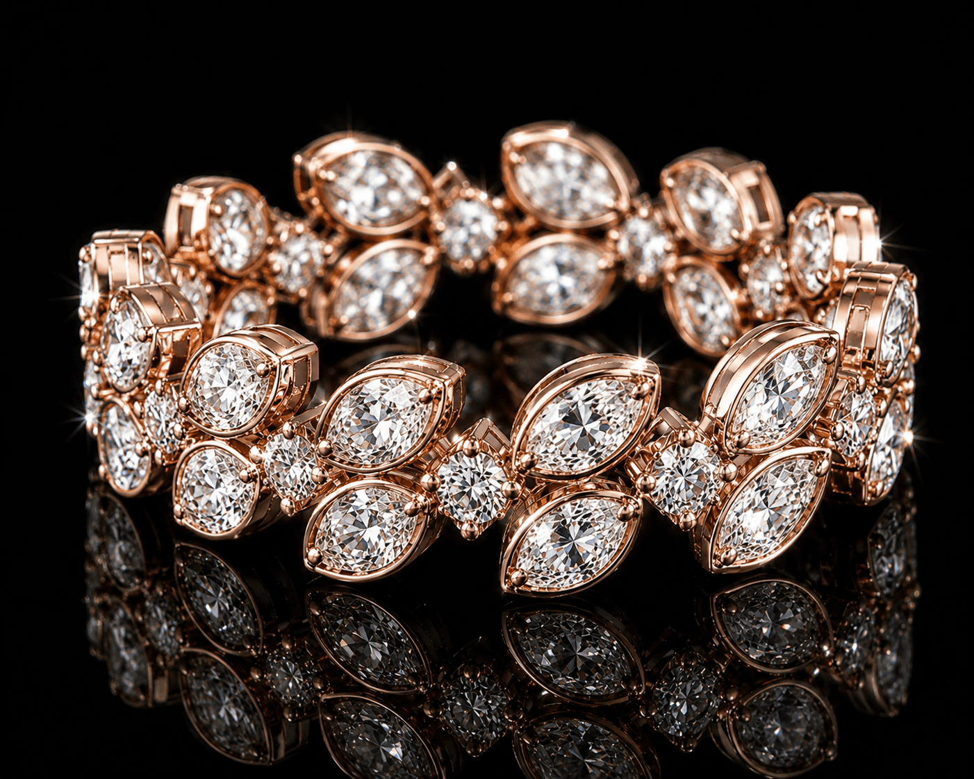 Leaflet Eternity Ring