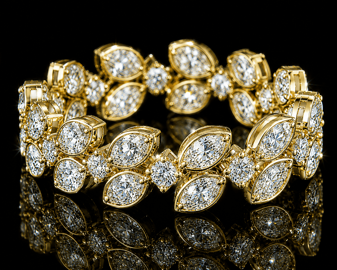 Leaflet Eternity Ring
